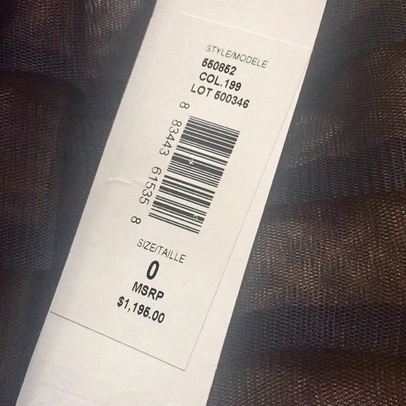 BADGLEY MISHKA gorgeous long black tulle dress - Picture 6 of 6